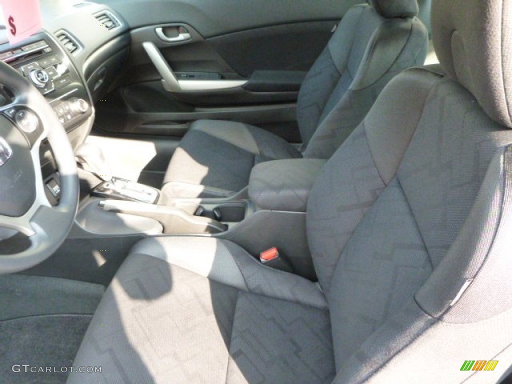 2013 Civic LX Coupe - Kona Coffee Metallic / Black photo #12