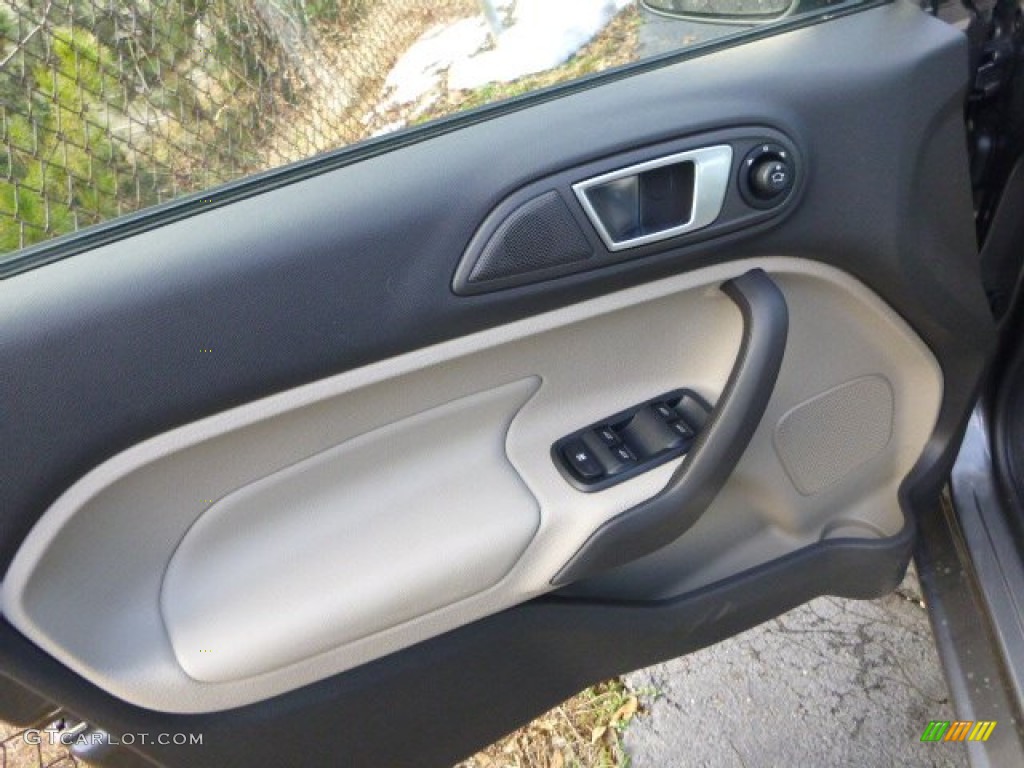 2014 Fiesta Titanium Hatchback - Storm Gray / Medium Light Stone photo #10