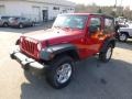 2014 Flame Red Jeep Wrangler Sport 4x4  photo #2