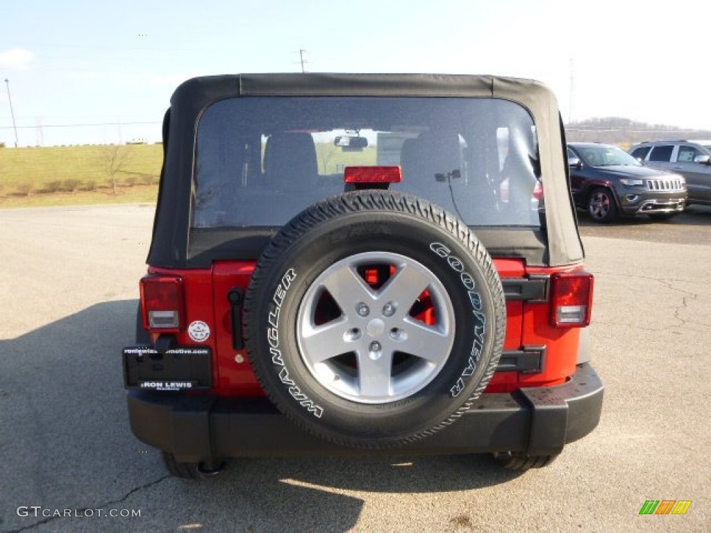 2014 Wrangler Sport 4x4 - Flame Red / Black photo #7