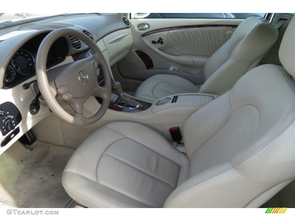 2009 CLK 350 Coupe - Arctic White / Stone photo #4