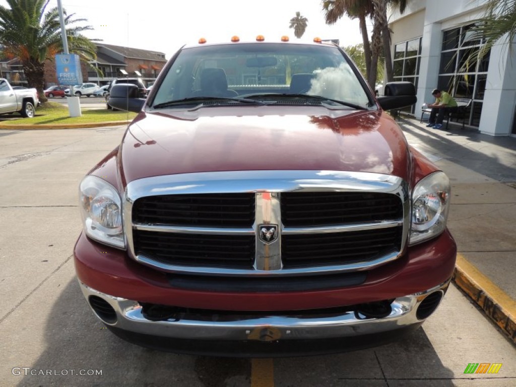 2009 Ram 3500 SLT Regular Cab Dually - Inferno Red Crystal Pearl / Medium Slate Gray photo #2