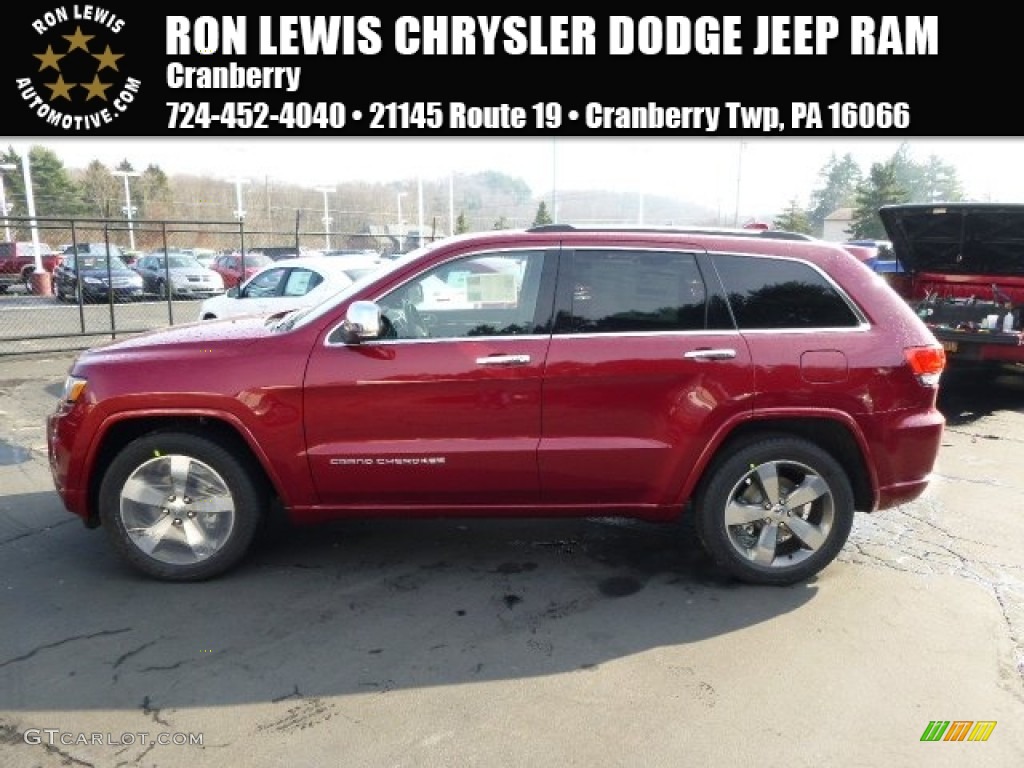 2014 Grand Cherokee Overland 4x4 - Deep Cherry Red Crystal Pearl / Overland Morocco Black photo #1