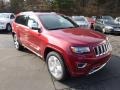 2014 Deep Cherry Red Crystal Pearl Jeep Grand Cherokee Overland 4x4  photo #4