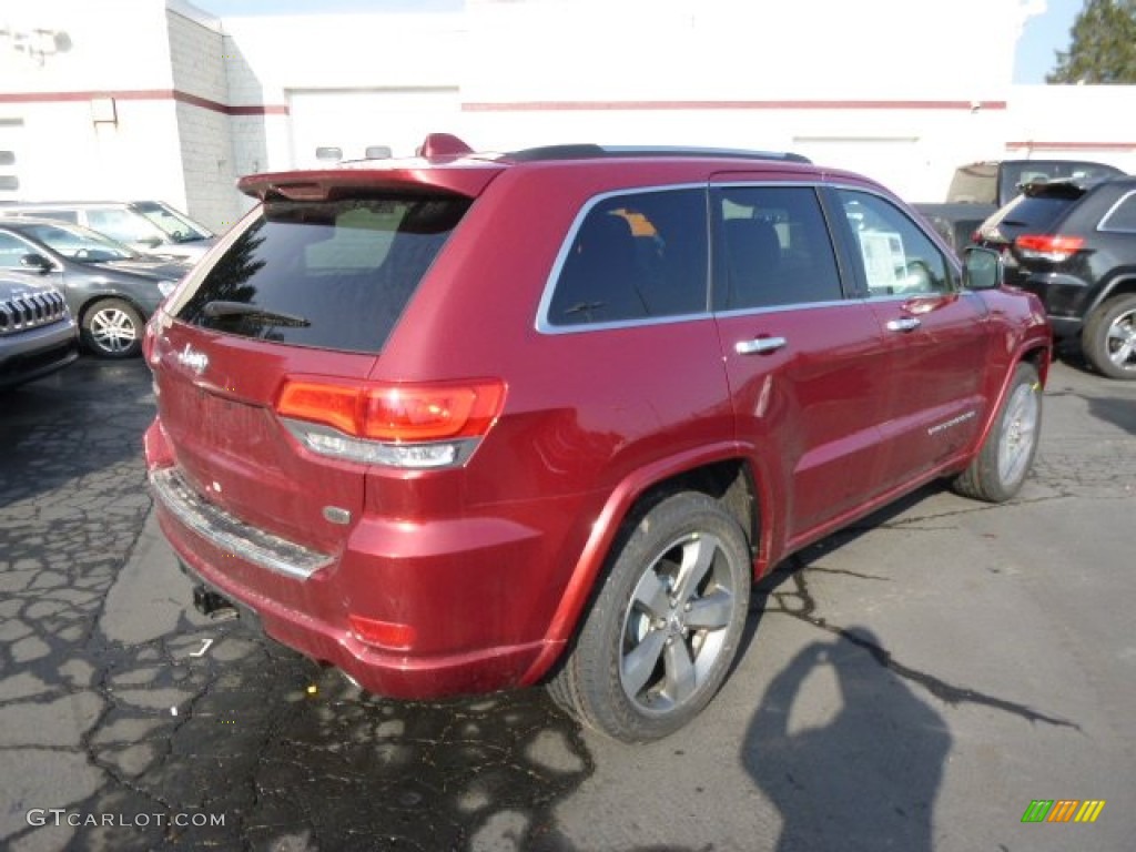 2014 Grand Cherokee Overland 4x4 - Deep Cherry Red Crystal Pearl / Overland Morocco Black photo #6