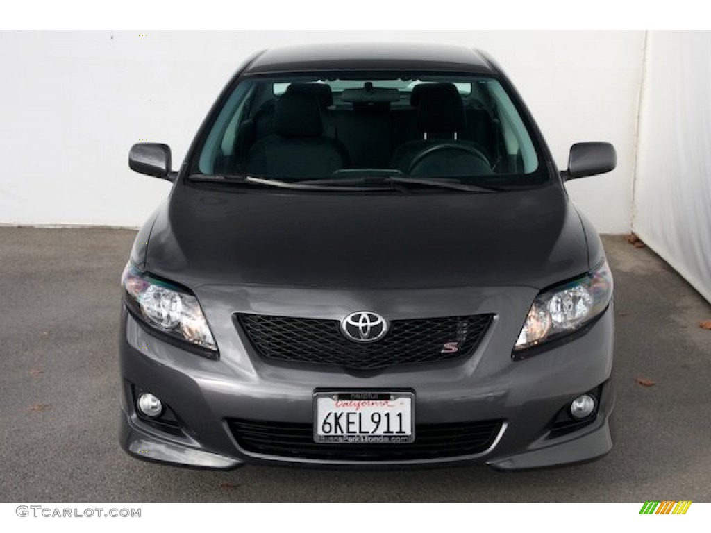 2010 Corolla S - Magnetic Gray Metallic / Dark Charcoal photo #8