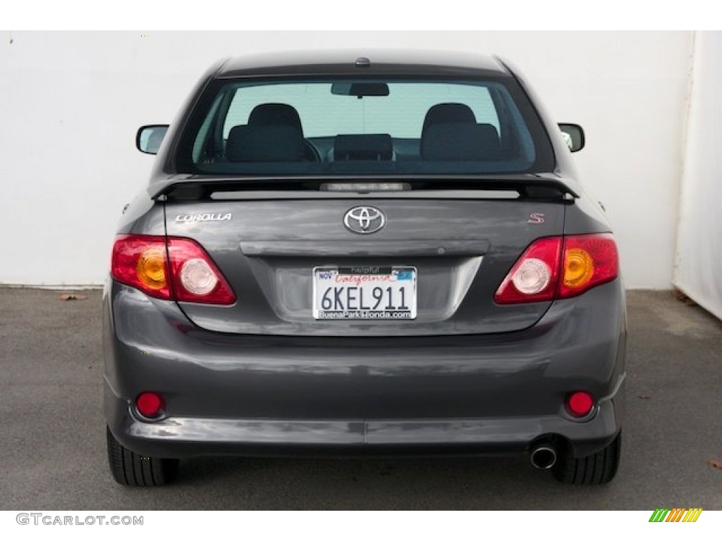 2010 Corolla S - Magnetic Gray Metallic / Dark Charcoal photo #10