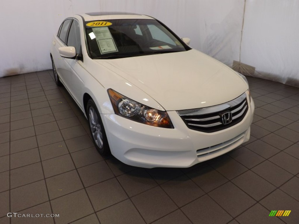 2011 Accord EX Sedan - Taffeta White / Ivory photo #1