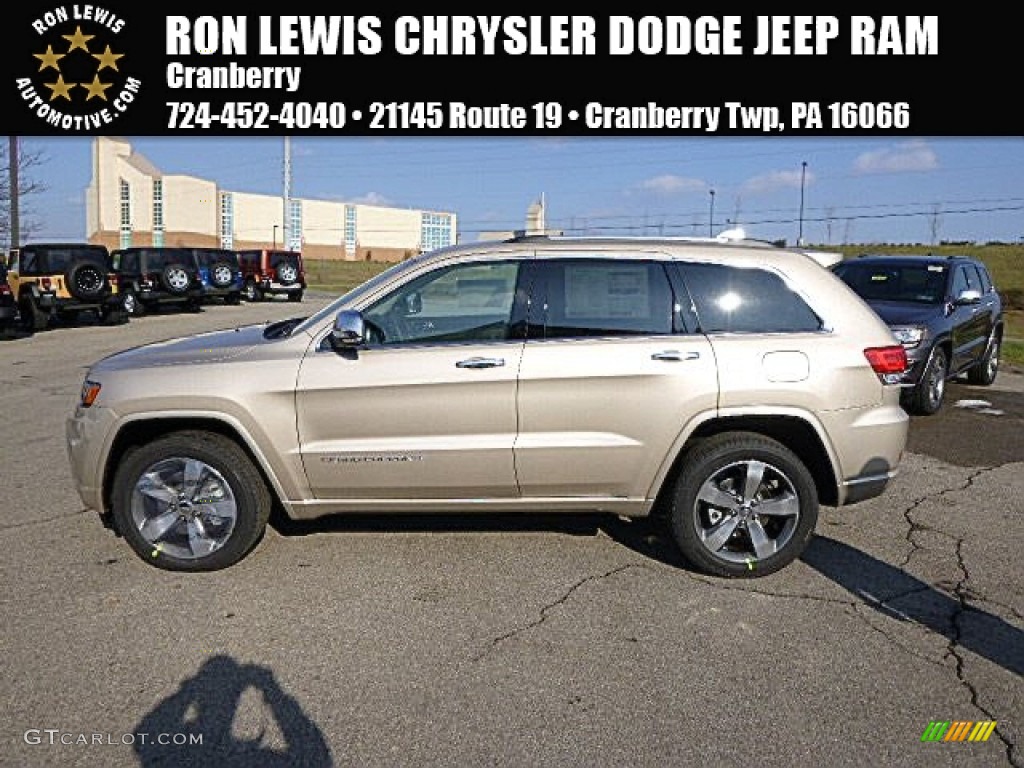 2014 Grand Cherokee Overland 4x4 - Cashmere Pearl / Overland Nepal Jeep Brown Light Frost photo #1