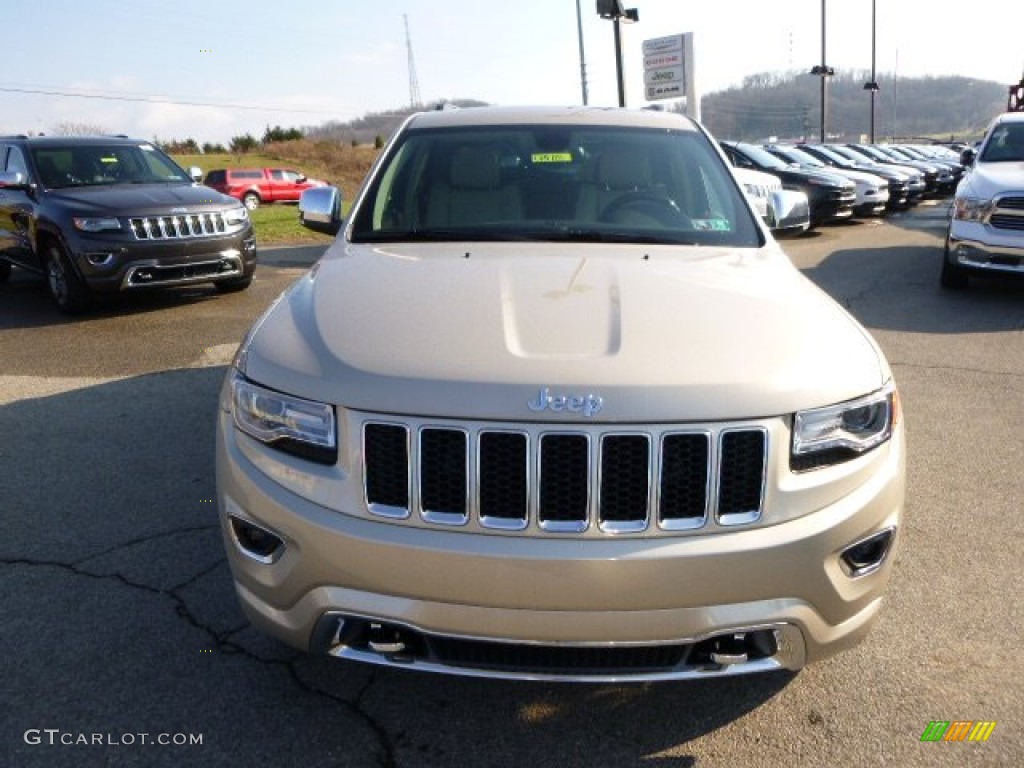 2014 Grand Cherokee Overland 4x4 - Cashmere Pearl / Overland Nepal Jeep Brown Light Frost photo #3