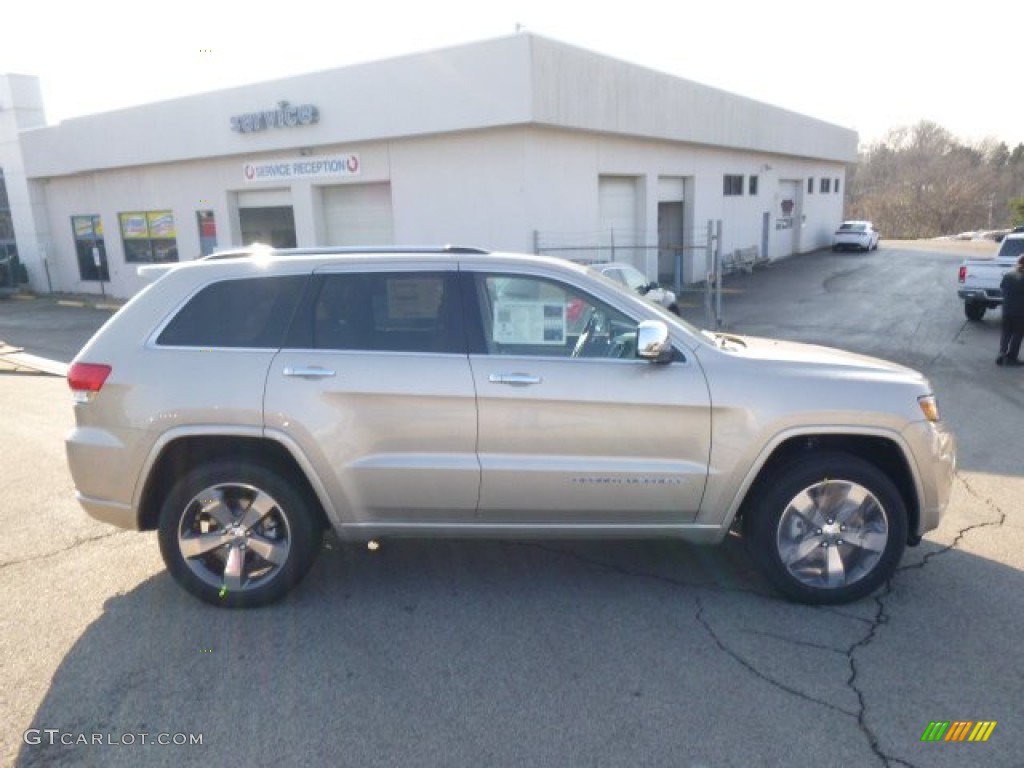2014 Grand Cherokee Overland 4x4 - Cashmere Pearl / Overland Nepal Jeep Brown Light Frost photo #5