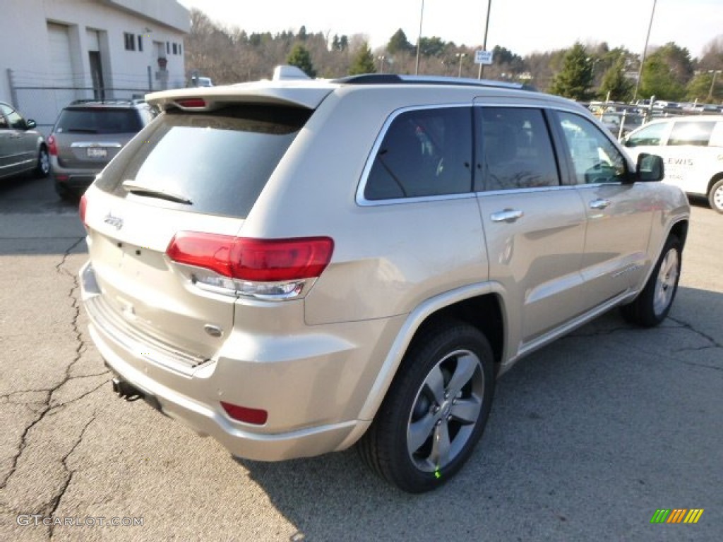 2014 Grand Cherokee Overland 4x4 - Cashmere Pearl / Overland Nepal Jeep Brown Light Frost photo #6