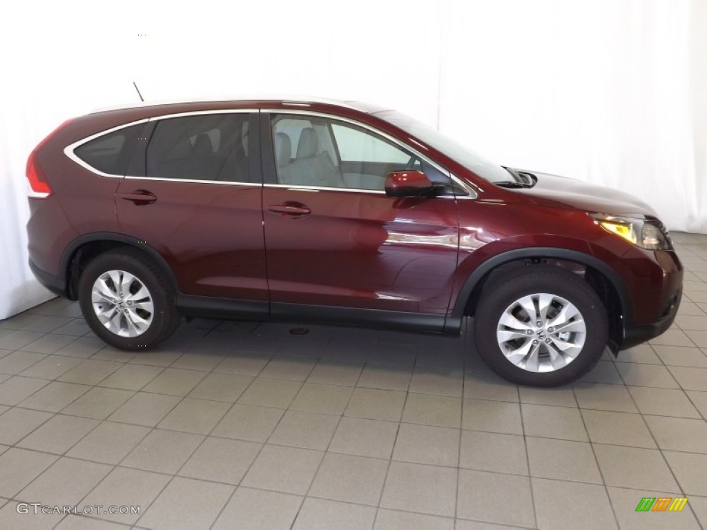2014 CR-V EX-L - Basque Red Pearl II / Gray photo #5