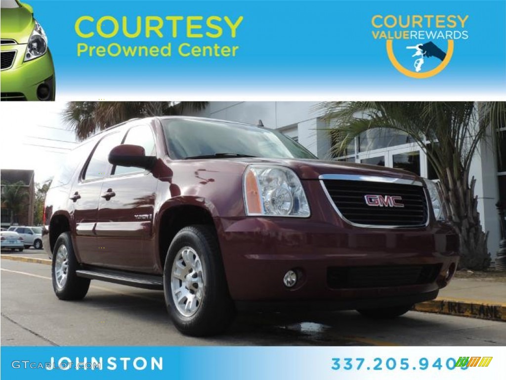 2008 Yukon SLE - Sonoma Red Metallic / Light Titanium photo #1