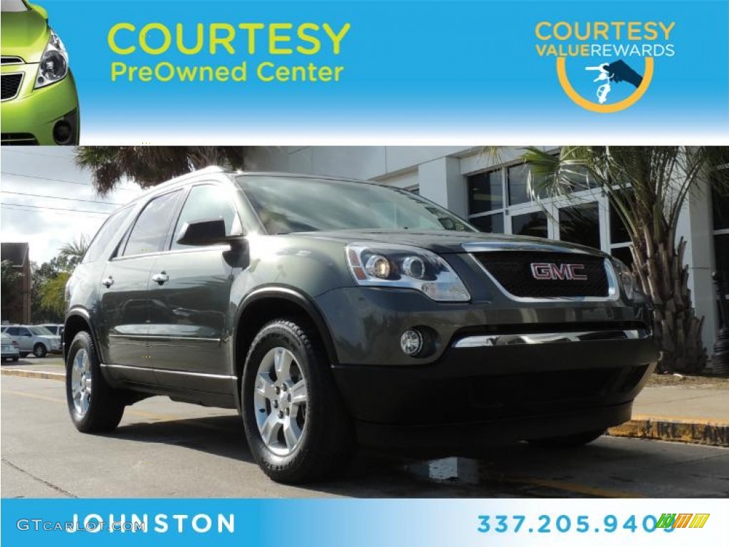 2011 Acadia SLE - Gray Green Metallic / Ebony photo #1