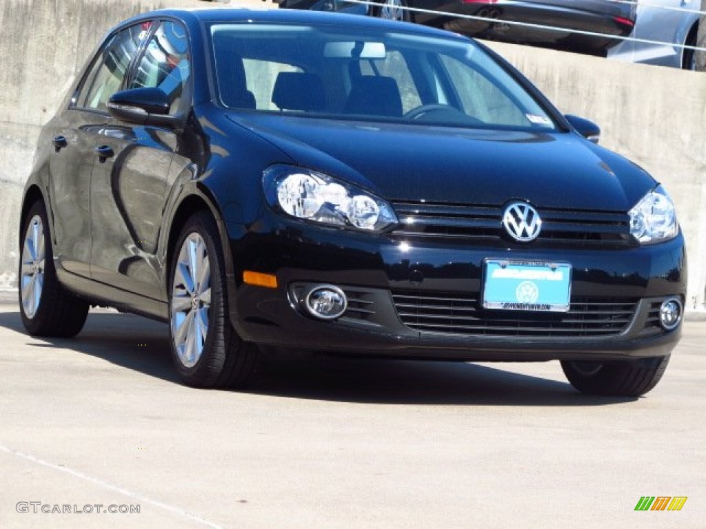 2014 Golf TDI 4 Door - Black / Titan Black photo #1