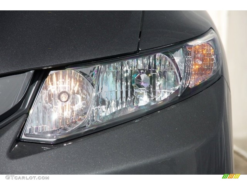 2013 Civic HF Sedan - Polished Metal Metallic / Gray photo #8