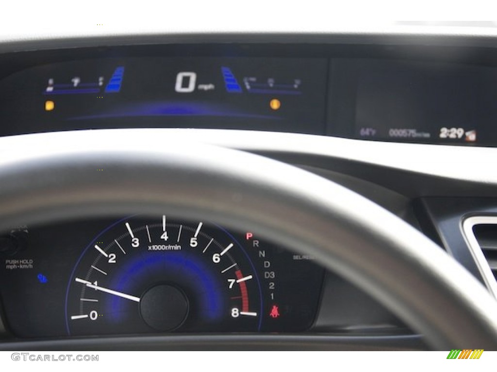 2013 Civic HF Sedan - Polished Metal Metallic / Gray photo #16