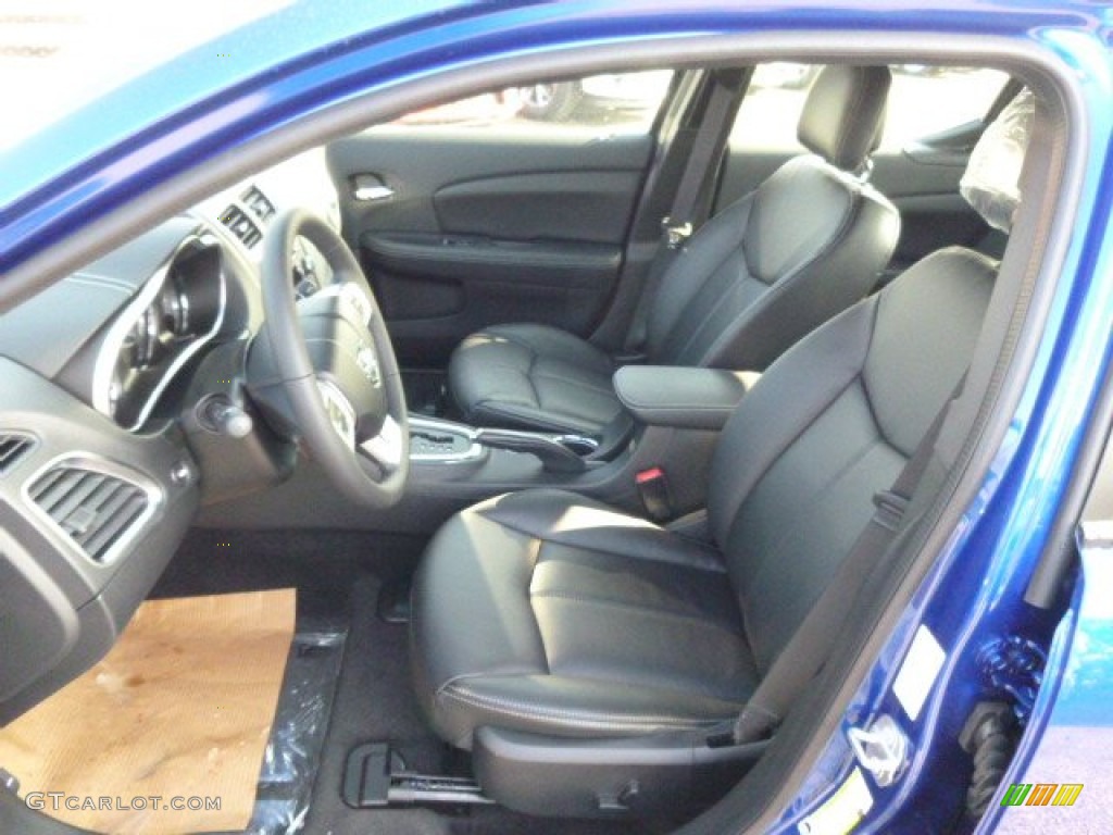 2014 Avenger SXT - Blue Streak Pearl / Black photo #10