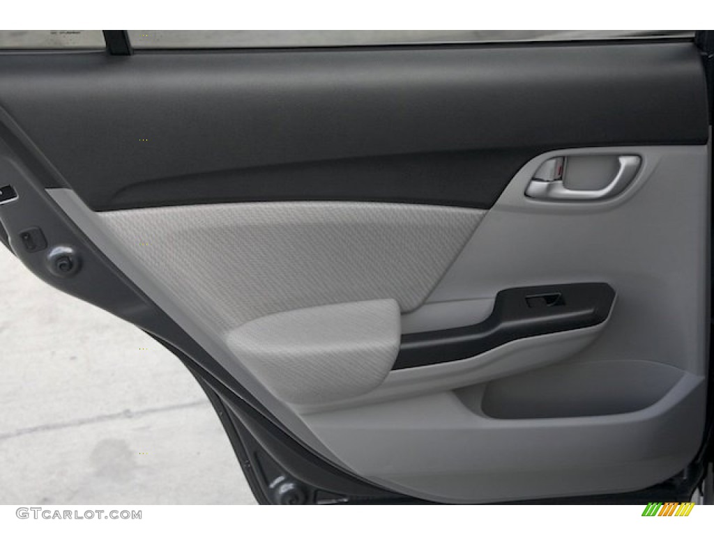 2013 Civic HF Sedan - Polished Metal Metallic / Gray photo #20