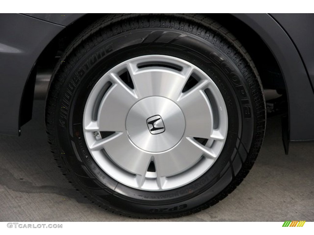 2013 Civic HF Sedan - Polished Metal Metallic / Gray photo #26