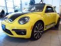 2014 Yellow Rush Volkswagen Beetle R-Line  photo #3