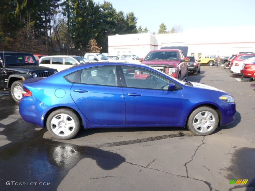 Blue Streak Pearl Coat 2014 Dodge Dart SE Exterior Photo #88473327