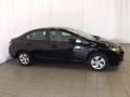 2013 Crystal Black Pearl Honda Civic LX Sedan  photo #5