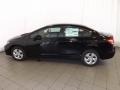 2013 Crystal Black Pearl Honda Civic LX Sedan  photo #8