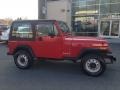 Radiant Fire Red 1992 Jeep Wrangler S 4x4