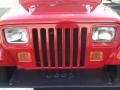 1992 Radiant Fire Red Jeep Wrangler S 4x4  photo #34