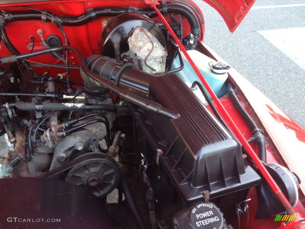 1992 Wrangler S 4x4 - Radiant Fire Red / Gray photo #38