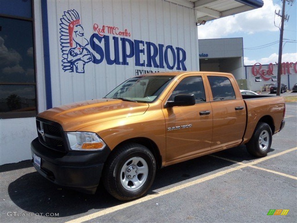 2012 Ram 1500 ST Crew Cab - Tequila Sunrise Pearl / Dark Slate Gray/Medium Graystone photo #6