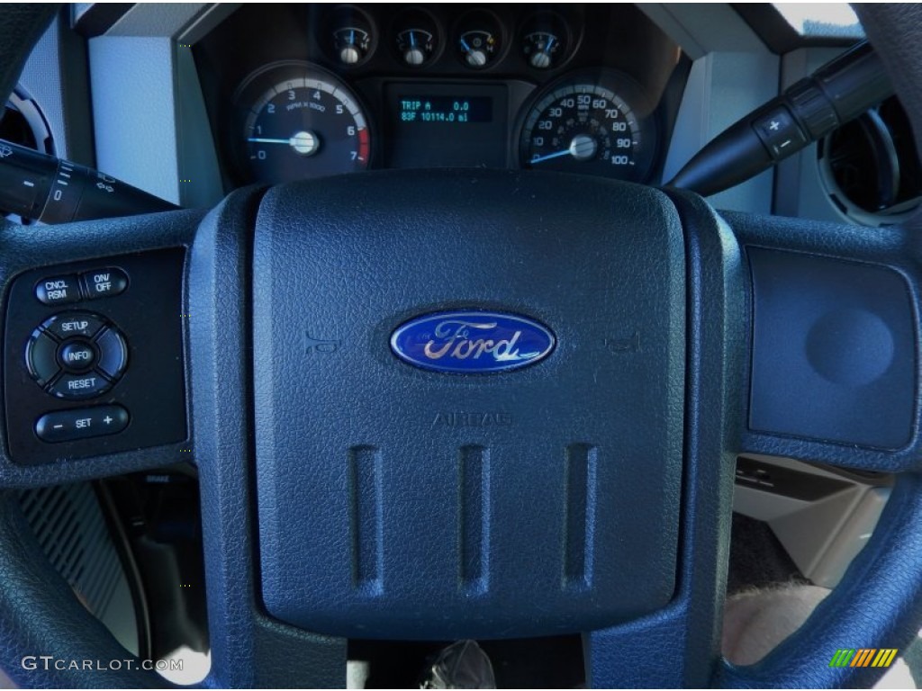 2012 F250 Super Duty XL SuperCab 4x4 - Tuxedo Black Metallic / Steel photo #26
