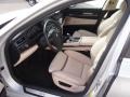 2011 BMW 7 Series Oyster/Black Interior Front Seat Photo