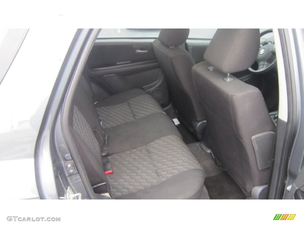 2008 SX4 Crossover Touring AWD - Azure Grey Metallic / Black photo #16