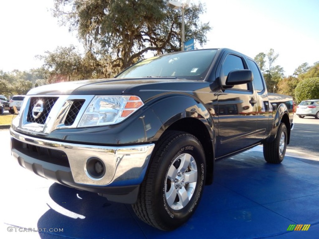 2010 Frontier SE V6 King Cab 4x4 - Night Armor Metallic / Graphite photo #1