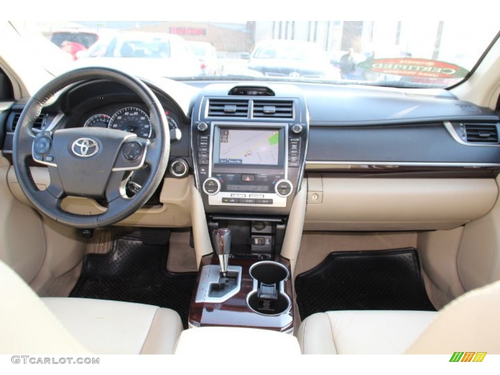 2012 Camry XLE V6 - Super White / Ivory photo #10