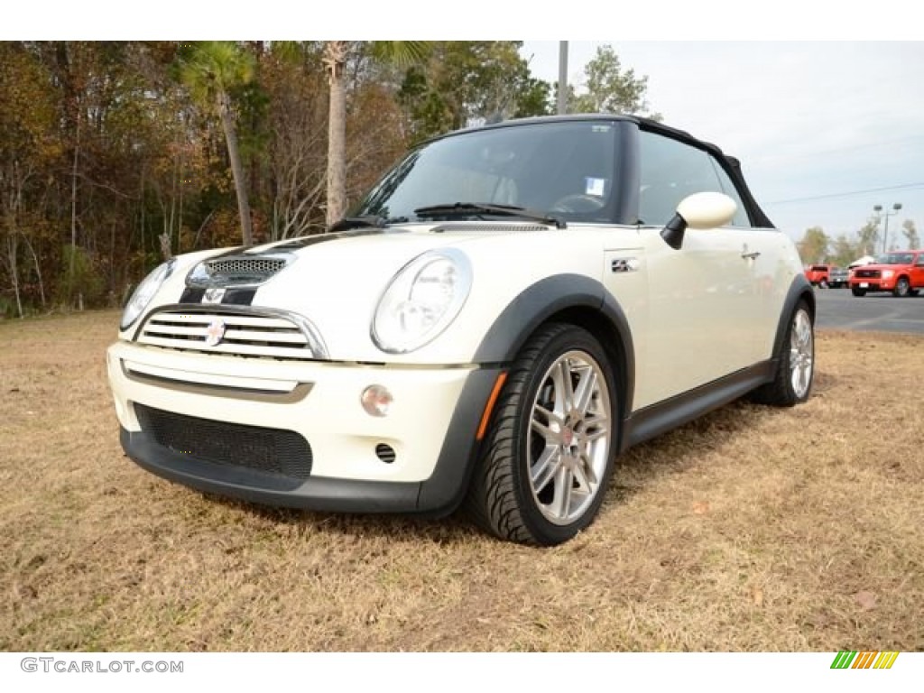 2006 Cooper S Convertible - Pepper White / Black/Panther Black photo #1