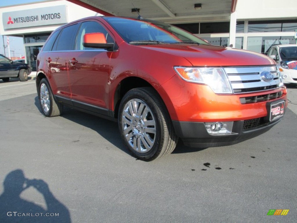 2008 Edge Limited AWD - Blazing Copper Metallic / Charcoal photo #1