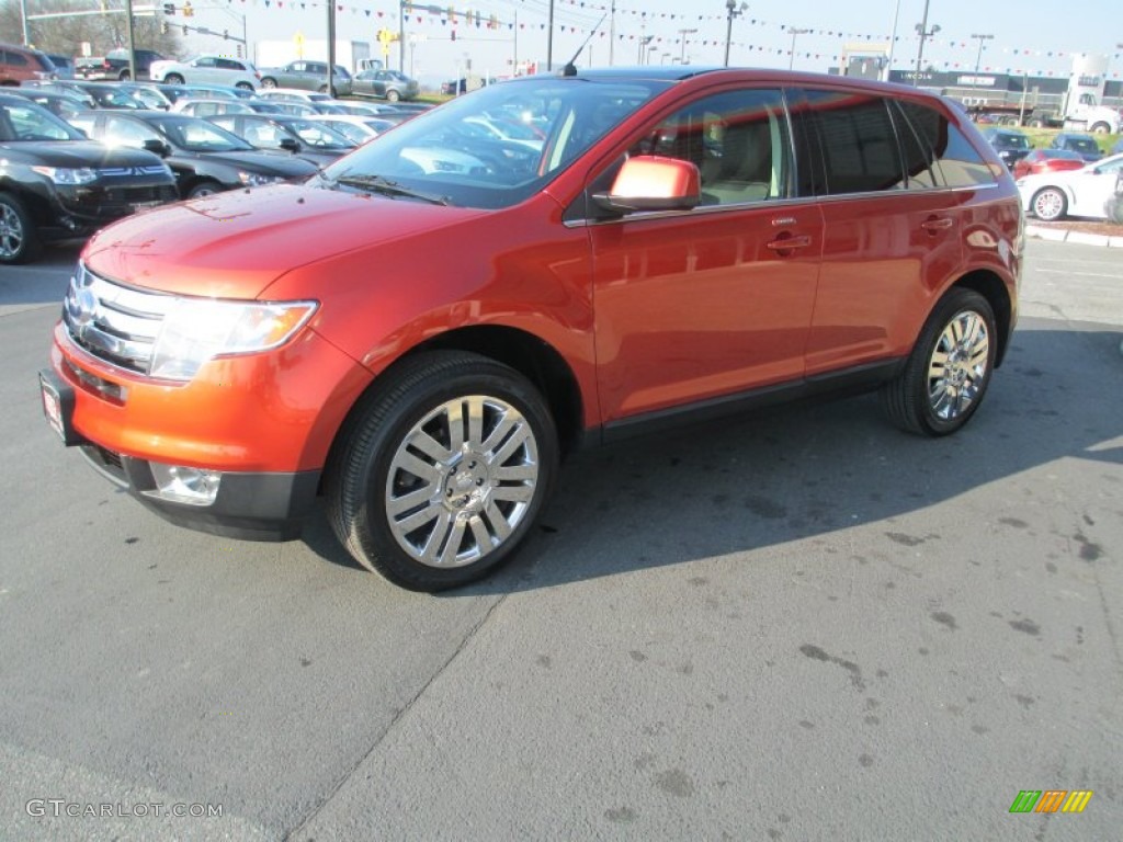 2008 Edge Limited AWD - Blazing Copper Metallic / Charcoal photo #3