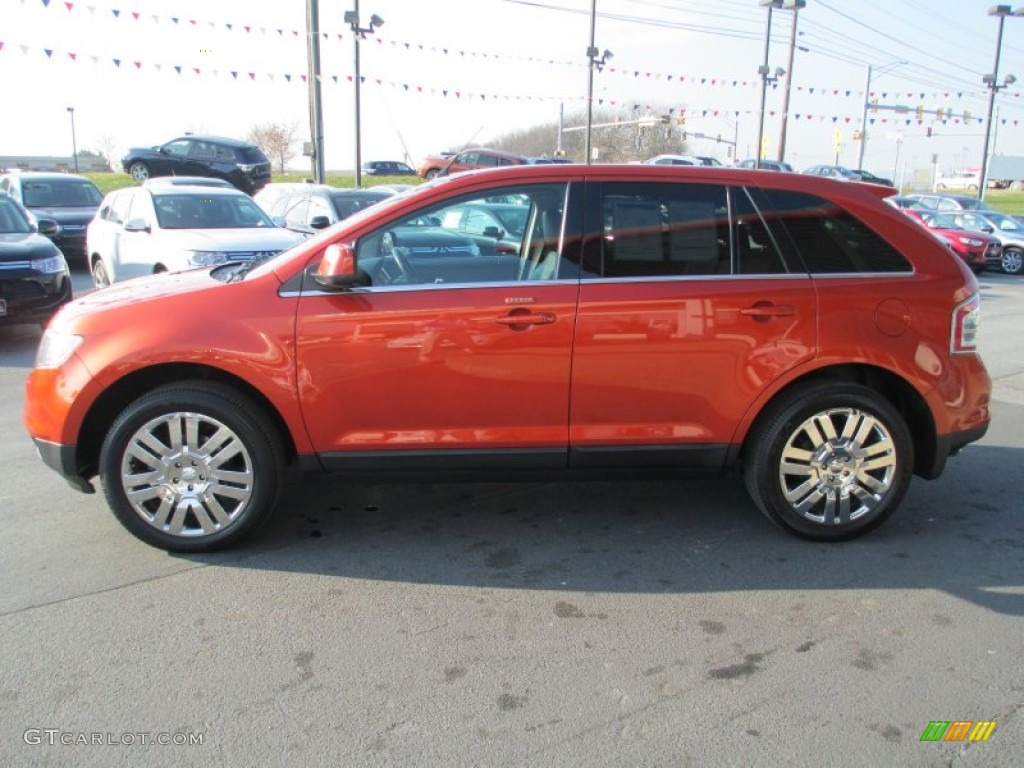2008 Edge Limited AWD - Blazing Copper Metallic / Charcoal photo #4