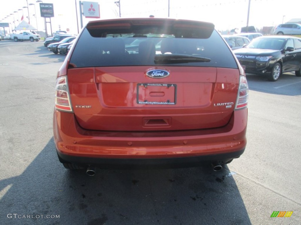 2008 Edge Limited AWD - Blazing Copper Metallic / Charcoal photo #6