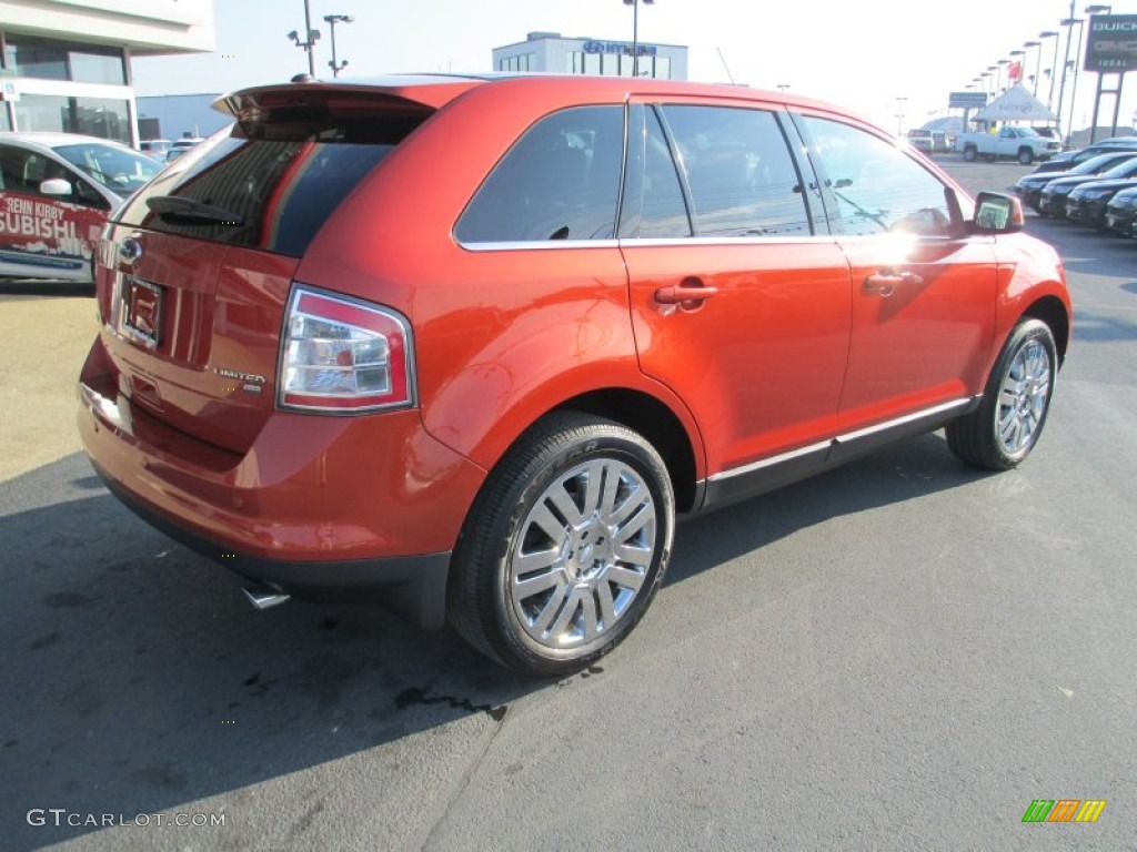 2008 Edge Limited AWD - Blazing Copper Metallic / Charcoal photo #7