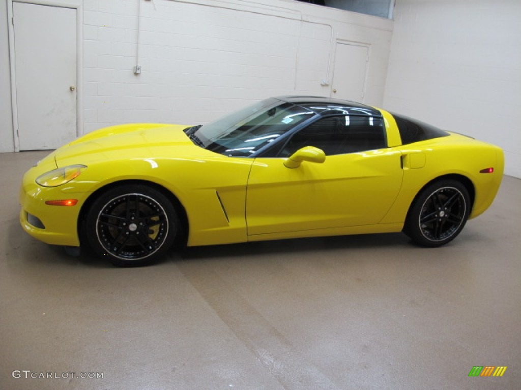 2005 Corvette Coupe - Millenium Yellow / Ebony photo #5