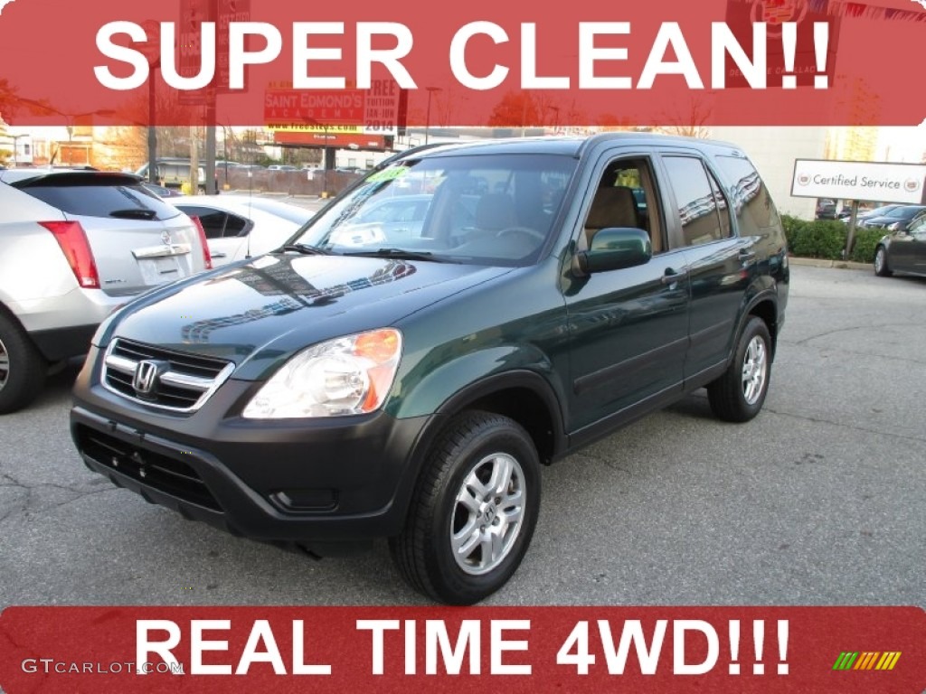 2003 CR-V EX 4WD - Clover Green Pearl / Saddle photo #1