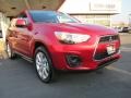 2014 Rally Red Mitsubishi Outlander Sport ES  photo #1