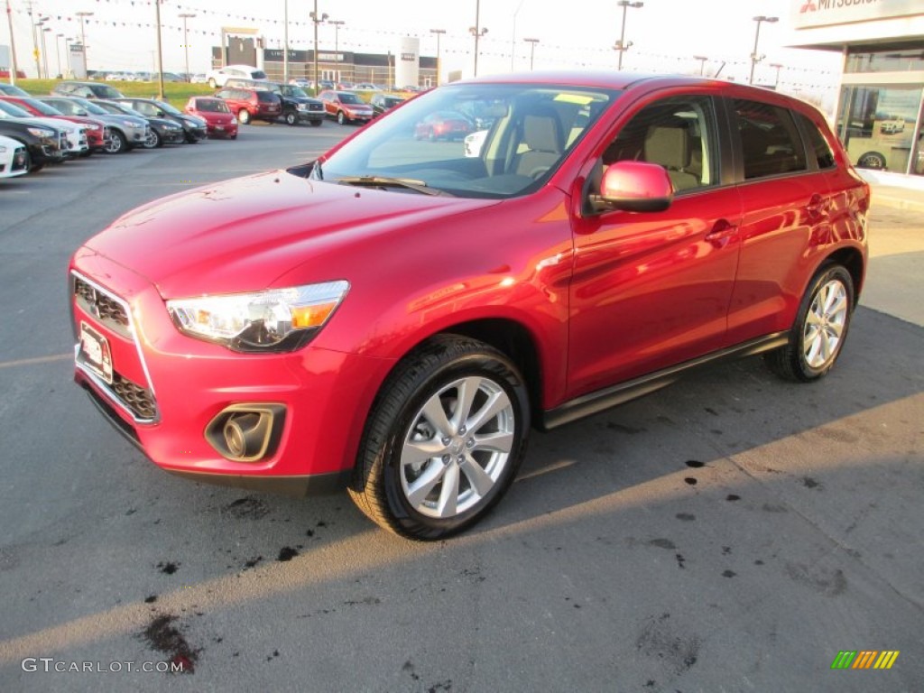 2014 Outlander Sport ES - Rally Red / Black photo #3