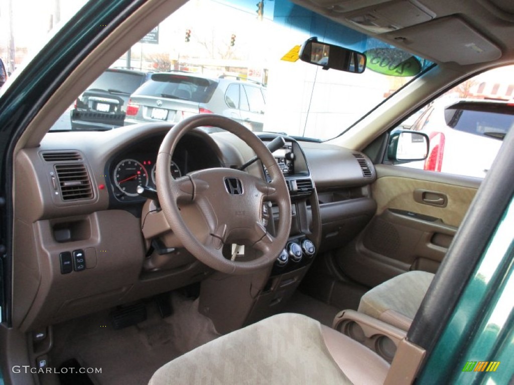 2003 CR-V EX 4WD - Clover Green Pearl / Saddle photo #11