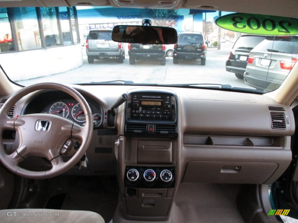 2003 CR-V EX 4WD - Clover Green Pearl / Saddle photo #20